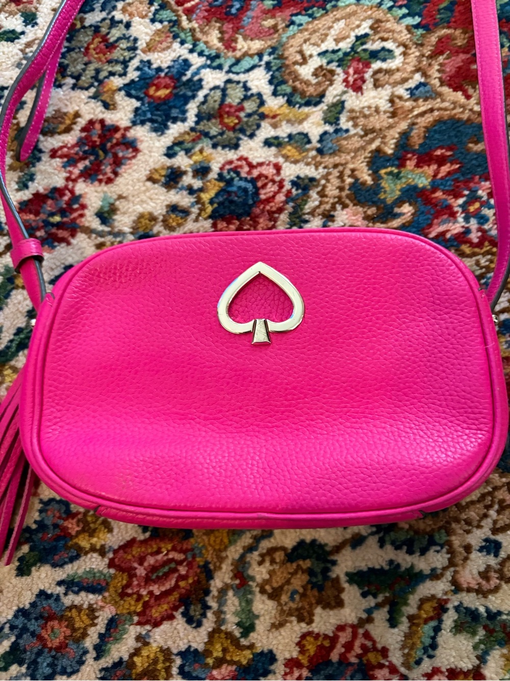 Kate Spade Kourtney Camera Bag Crossbody Pebbled Leather Excellent Condition - Picture 2 of 6